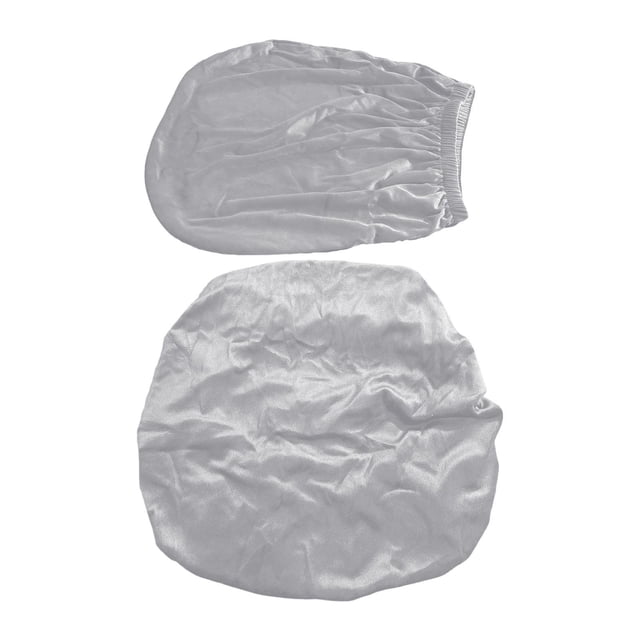 Funda para silla de computadora, funda para silla de oficina, dividida, extraíble, protectora, a prueba de polvo gris