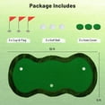 thumbnail image 3 of Costway 5 x 10 FT Professional Golf Practice Mat with 3 Holes and Golf Balls for Home, 3 of 10