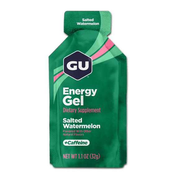 GU Energy Gel, Salted Watermelon, 1ct - 1.1oz Packet, Energy Booster for Running