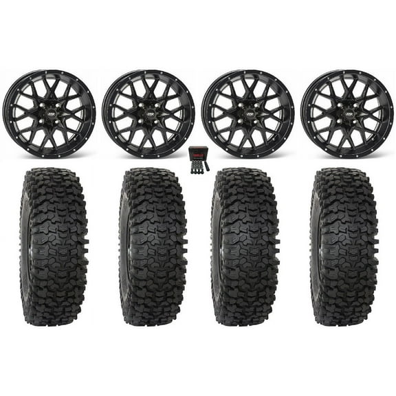 ITP Hurricane 15" Wheels Black 35" RC500 Tires Sportsman RZR Ranger
