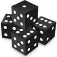 thumbnail image 1 of Dados de espuma Sappy Foam, 4 unidades, 9 cm, gigantes, con puntos negros suaves, 1 of 6