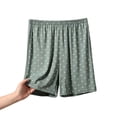 thumbnail image 3 of Asxite Plus Size Womens Pajamas Pants Elastic Waist Soft Knit Polka Print Pocket Short Sleepwear, 3 of 5