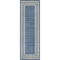 thumbnail image 3 of Contemporary Heloise Collection Area Rug 2'x10' - Blue-Ivory, 3 of 5