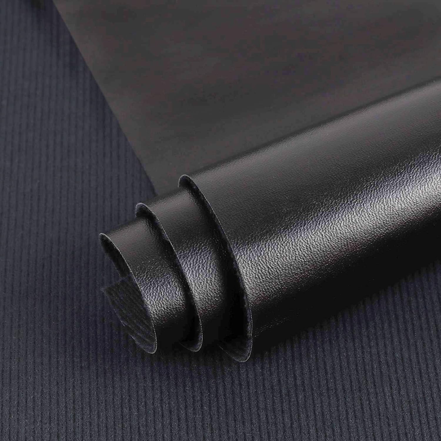 Vinyl Marine Leather Fabric - 54" Marine Vinyl Faux Leather Sheets 0.8mm Thick Soft Waterproof Material for Automotive,Boat,Headliner,Crafts, Chairs,DIY Sewing - Gray