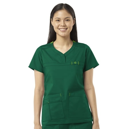 

WonderWink WonderFLEX 6208-Patience Curved Notch Neck Top