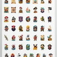 thumbnail image 4 of 35pcs-50pcs Funny Pirate Stickers Nautical Kids Stickers Pirate Adventure Stickers for Laptops Suitcases Notebooks, 4 of 9