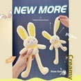 thumbnail image 3 of Pull-Up Rabbit Plush Toy, Easter Bunny Pull-up Toys, Pull-Out Funny Rabbit Plush Keychain,12" Pull up Rabbit Pendant for Birthdays & Easter, Funny Interactive Bunny Toy, 3 of 10
