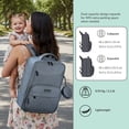 thumbnail image 5 of DUKAP MOM-Pro Expandable Diaper Backpack – Grey, 5 of 6