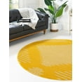 thumbnail image 2 of Rugs.com Kai Collection Rug – 6 Ft Round Yellow Medium-Pile Rug Perfect For Living Rooms, Kitchens, Entryways, 2 of 3