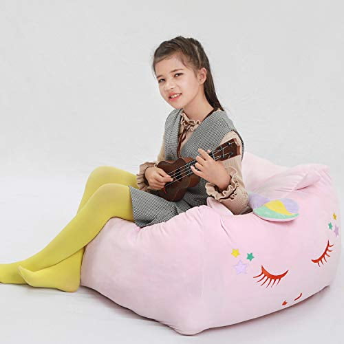 Quality Fabric Cute Design Child Safe with Smooth Safety Locking Zipper BBC3441 Yayme Comfy Girls Cover Shaped Like an Armchair Pink Unicorn Kids Stuffed Animal Storage Bean Bag Chair Cover Quality Fabric Cute Design Child Safe with Smooth Safety Locking Zipper BBC3441 Yayme Comfy Girls Cover Shaped Like an Armchair Pink Unicorn Kids Stuffed Animal Storage Bean Bag Chair Cover