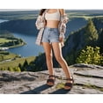 thumbnail image 6 of ONCAI Walking Sandals Women,Arch Support Hiking Sandals with Orthotic Outdoor Footbed for Plantar Fasciitis,Water Athletic Platform Sandalias Mujer with 3 Adjustable Strap Brown/Khaki Size 7.5, 6 of 8