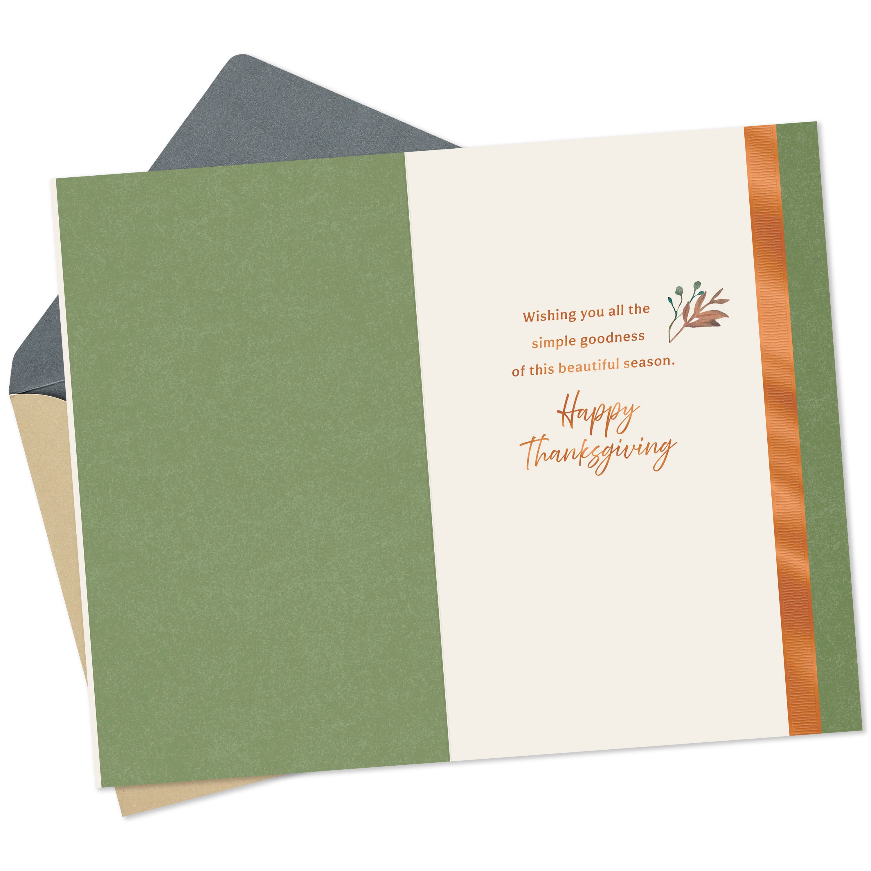 Hallmark Thanksgiving Card (Wishing the Goodness of the Season), 1 Count