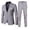 Grey, variant on Wdgfv Boys Suits Classic Fit 2 Piece Wedding Guest Outfit Dress Clothes Suit Jacket Pants with Vest Tuxedo 6XL