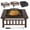 Copper, variant on Multifunctional Table 32in Square Metal Firepit Stove Backyard Patio Garden Fireplace for Camping, Outdoor Heating, and Picnic