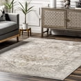 thumbnail image 2 of nuLOOM Ethel Medallion Fringe Runner Rug, 2' 6" x 12', Silver, 2 of 8
