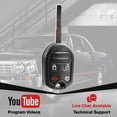 thumbnail image 5 of KeylessOption replacement blank key + remote for Ford (164-R8007, 164-R8046 , 164-R7976) 3-button high security fob, 5 of 5