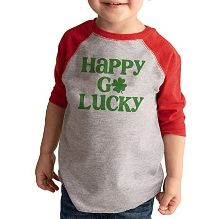 

7 ate 9 Apparel Kid s St. Patrick s Day Shirts - Happy Go Lucky Red Shirt 5T