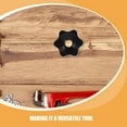 thumbnail image 3 of QUMIIRITY 6pcs Hexagon Handle Nut Black ABS For Machinery Assembly DIY Enthusiasts, 3 of 8