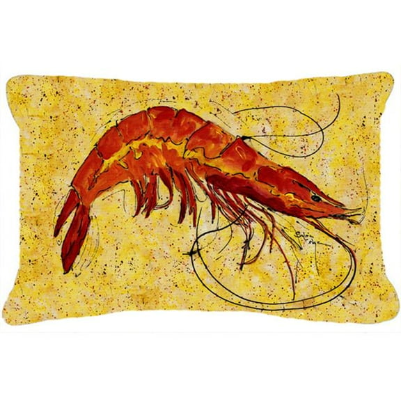 Shrimp Indoor & Outdoor Fabric Decorative Pillow