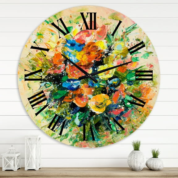 Designart 1 in Quartz Coastal Wall Clock