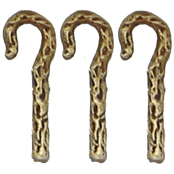 Shepherd's Staff Pins Disciples, Antique Gold Lapel Pins Set of 3