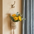 thumbnail image 6 of Macrame Plant Hanger Bohemian Boho Decor Handwoven Indoor Outdoor White 19.7 Inch with 7.87 Inch Pot Holder, 6 of 6