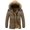 Coffee, variant on Vedolay Warm Winter Jacket Zip Up Windproof Jackets Overcoat Thicken Long Coat Coffee,XL