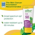 thumbnail image 2 of Alba Botanica Kids Sunscreen Lotion SPF 50, Tropical Fruit, 3 fl oz, 2 of 9