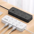 thumbnail image 2 of Surge Protector Power Strip with 14 Outlets 4 USB Ports(1 USB-C), 5ft Cord 1875W/15A, Wall Mountable for Home Office, 2 of 11
