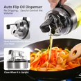 thumbnail image 4 of Botella dispensadora de aceite de oliva con tapa automática, contenedor de condimentos con tapa y tapón automáticosPequeña Jormftte CPB-DE-WX278-1, 4 of 6