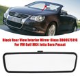thumbnail image 1 of Black Rear View Interior Mirror Glass 3B0857511G For VW Golf MK4 Jetta Passat, 1 of 11