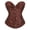 Halloween corset - Coffee, variant on Gyujnb Women's Strapless Floral Jacquard Overbust Corset Boned Waist Cincher Bridal Formal Halloween Costume Bustier Top,M