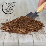 100% Natural Pine Bark Mulch Nuggets (12 Quarts), Small Mulch Chips for Indoor/Outdoor Container Gardening, Ideal for Soil Supplement, Houseplant Mulch, and Terrariums