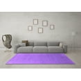 thumbnail image 3 of Ahgly Company Indoor Square Solid Purple Modern Area Rugs, 6' Square, 3 of 4
