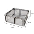 thumbnail image 2 of Baby Playpen 47 x 47 Inch, Large Playpen for Babies and Toddlers, Indoor & Outdoor Baby Fence Play Yard with Breathable Mesh, 2 of 8