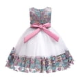 thumbnail image 2 of Vestido de boda y bautizo Qunsia para niña de 4 años Rosa, 2 of 7