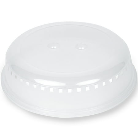 UPC: 0810061700722 | Homecraft HCMPCS10CL 10-Inch Microwave Plate Cover Shield With Insert Handles and Ventilation  Clear