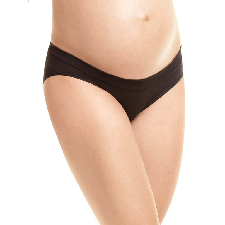 Hanes Women's Maternity V-Front Hipster Underwear, 3 Pack 