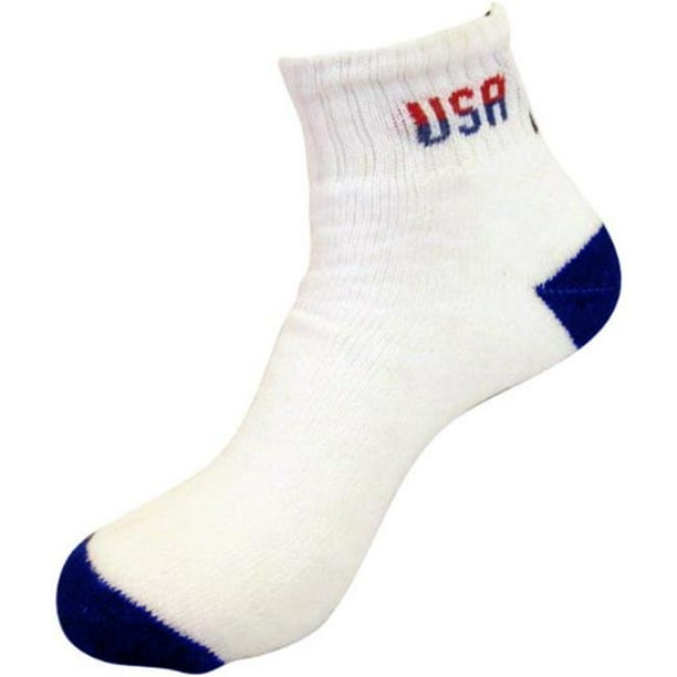 Womens Cotton Quarter Sports Socks, White Size 911 Case of 120