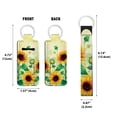 thumbnail image 2 of WIRESTER Lipstick Chapstick Holder Keychain Neoprene Lip Balm Holder Cover With Wristlet Keychain Lanyard for Women - Sunflowers Flowers, 2 of 6