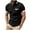 Black, variant on on Sale Men's Polo Shirt Short Sleeve Tee Classic Golf Sport Shirts Color Block T-shirt Casual Button Down Pullover Tops Muscle Fit Blouse Clearance,Black,Large
