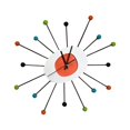 thumbnail image 2 of kurtrusly Round Wall Clock Non Ticking Bathroom Decorative Hanging Clocks Decorative Kitchen Diner Clocks, 2 of 9