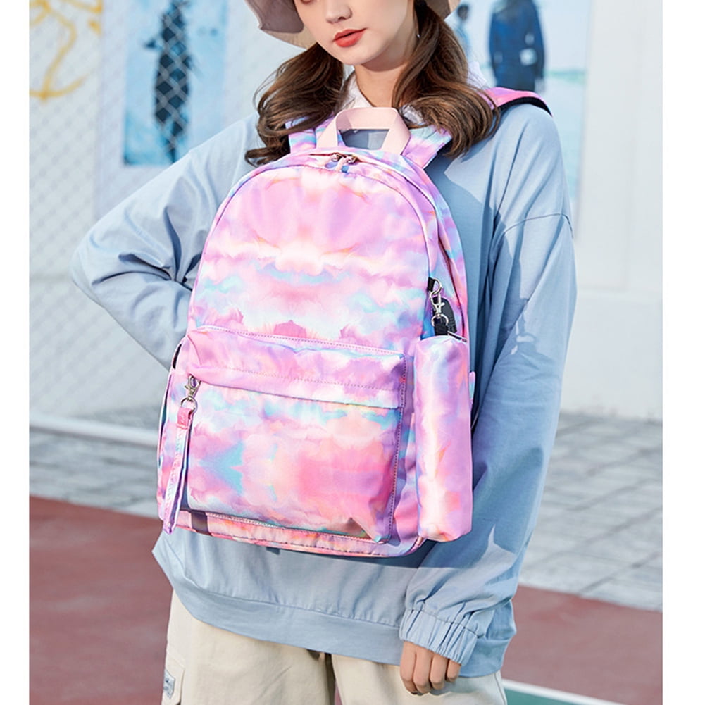 Kepooman 3Pcs Women' s High School and College Bookbag Set for Girls Teens, Kids Portable Backpack with Lunch Bag & Pencil Case, Pink Kepooman 3Pcs Women' s High School and College Bookbag Set for Girls Teens, Kids Portable Backpack with Lunch Bag & Pencil Case, Pink