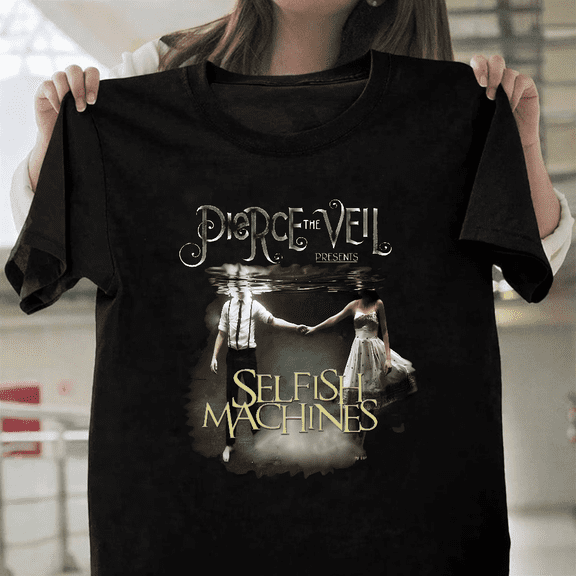 Pierce The Veil Selfish Machines Post Hardcore Rock Unisex T-Shirt, up to size 3XL.