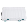 thumbnail image 2 of CAJA DE CEBOS DE PESCA DE PLÁSTICO DE DOBLE CARA, Soporte para Señuelos, Capacidad de Acesorio de Gran, 2 of 7