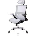 thumbnail image 4 of Ergonomic Mesh Office Chair, High Back Desk Chair with Adjustable Headrest and Flip-Up Arms, High Back, Lumbar Support, Tilt and Lock Function, Blade Wheels, KD Chrome Metal Legs, Office Use, 4 of 7