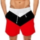thumbnail image 1 of Pantalones Cortos Para Hombre Cintura Elástica Casual Pantalones de Playa Con Estampado 3D A Rayas Colorblock Odeerbi  ODB165318, 1 of 4