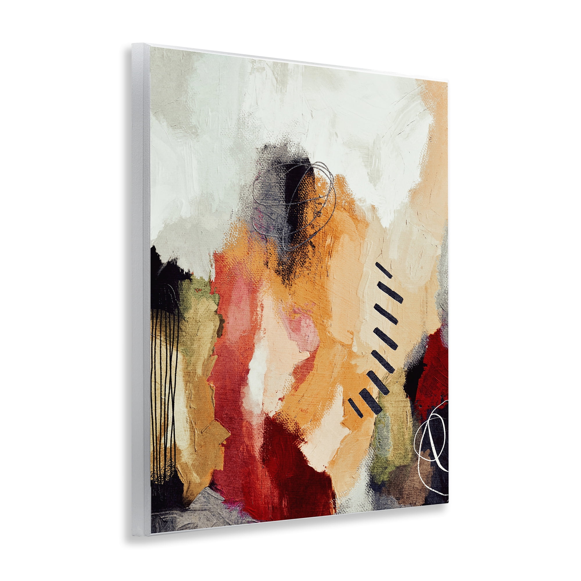 Stupell Industries Abstract Southwestern Pattern Abstract Painting Unframed Art Print Wall Art, 11 x 14