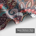 thumbnail image 4 of LALILO Dark Red Fabric Shower Curtain for Bathroom ,Waterproof Shower Curtains with Hooks 72"X72", 4 of 6