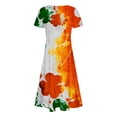 thumbnail image 4 of asddcavvf Robes pour Femmes Printemps et Été Mode Tempérament Élégant Thème Vert P, 4 of 5